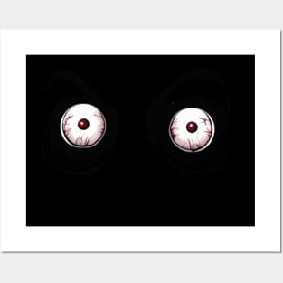 Zombie eyes scary halloween design Posters and Art